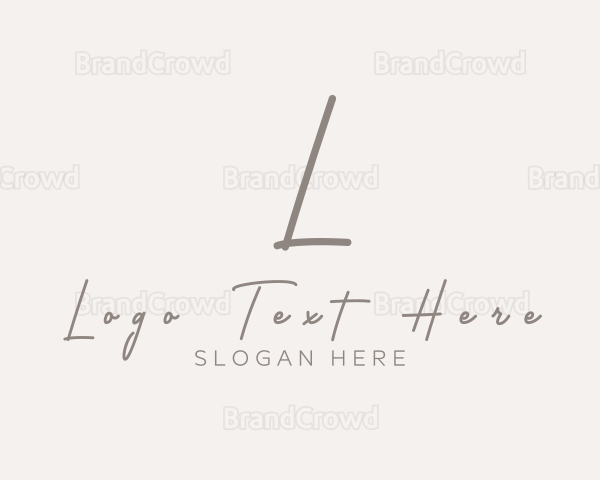 Cursive Elegant Boutique Logo