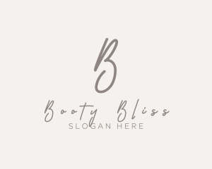 Cursive Elegant Boutique logo design