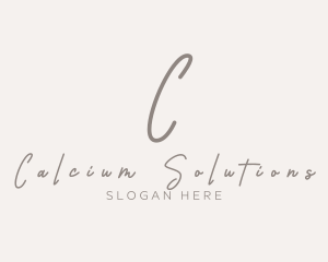 Cursive Elegant Boutique logo design