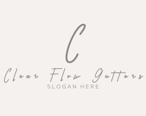 Cursive Elegant Boutique logo design