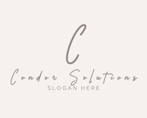 Cursive Elegant Boutique logo design