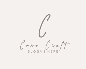 Cursive Elegant Boutique logo design