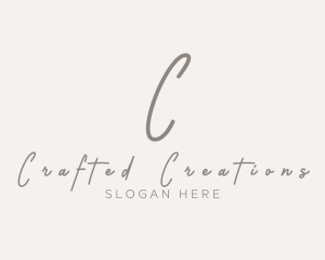 Cursive Elegant Boutique logo design