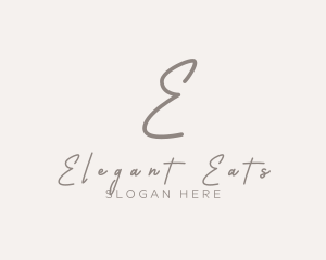 Cursive Elegant Boutique logo design