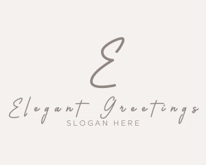 Cursive Elegant Boutique logo design