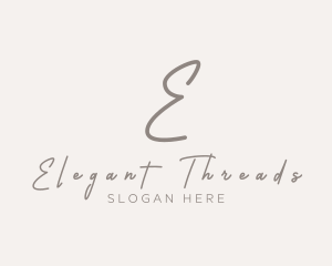 Cursive Elegant Boutique logo design