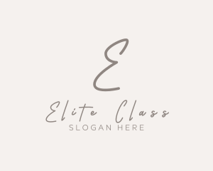 Cursive Elegant Boutique logo design