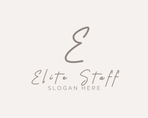 Cursive Elegant Boutique logo design