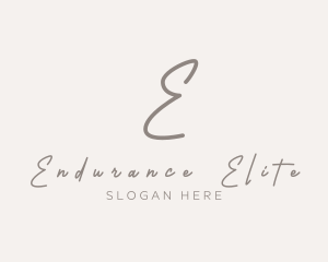 Cursive Elegant Boutique logo design