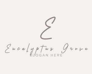 Cursive Elegant Boutique logo design