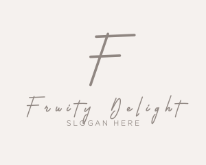 Cursive Elegant Boutique logo design