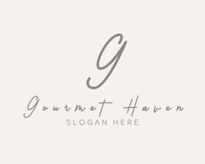 Cursive Elegant Boutique logo design