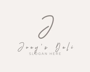 Cursive Elegant Boutique logo design