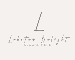 Cursive Elegant Boutique logo design