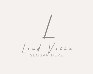 Cursive Elegant Boutique logo design