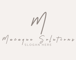 Cursive Elegant Boutique logo design