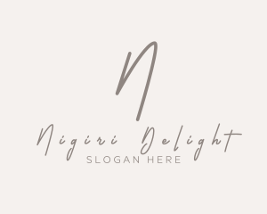 Cursive Elegant Boutique logo design