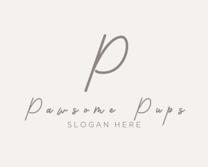 Cursive Elegant Boutique logo design