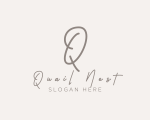 Cursive Elegant Boutique logo design