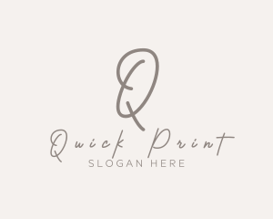 Cursive Elegant Boutique logo design