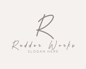 Cursive Elegant Boutique logo design