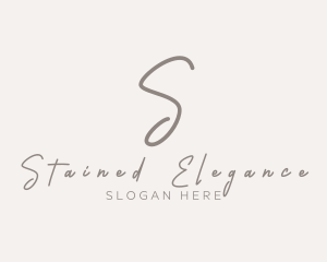 Cursive Elegant Boutique logo design