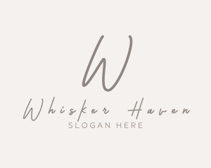 Cursive Elegant Boutique logo design