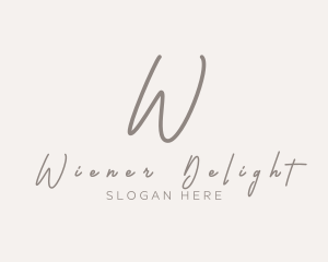 Cursive Elegant Boutique logo design