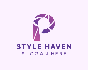 Modern Purple Letter P Logo