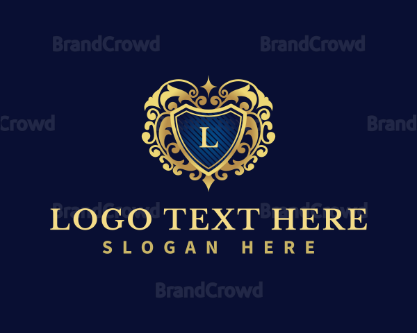 Flourish Decorative Hotel Shield Logo