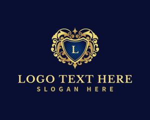 Flourish Decorative Hotel Shield Logo