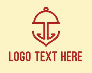 Anchor Cloche Catering logo design