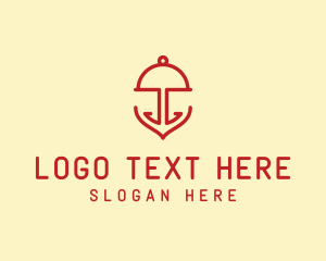 Cloche - Marine Anchor Cloche logo design