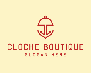 Cloche - Marine Anchor Cloche logo design