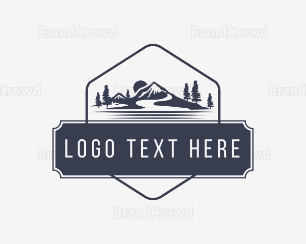 Hipster Outdoor Camping Badge Logo