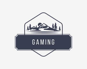 Camper - Hipster Outdoor Camping Badge logo design