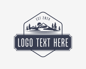 Travel - Hipster Outdoor Camping Badge logo design