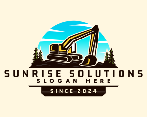 Daylight - Construction Digging Excavator logo design