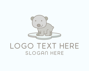 Zoo - Bear Stuffed Toy Animal logo design