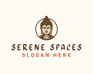 Religious Buddha Meditation logo design