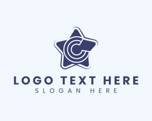 Business Star Letter C logo design