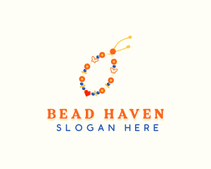 Handmade Beaded Bracelet  logo design