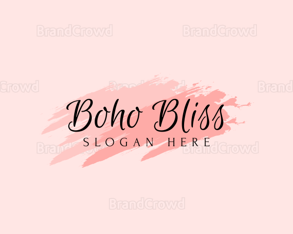 Feminine Cosmetics Wordmark Logo