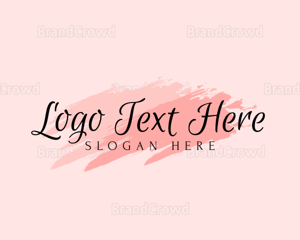 Feminine Cosmetics Wordmark Logo