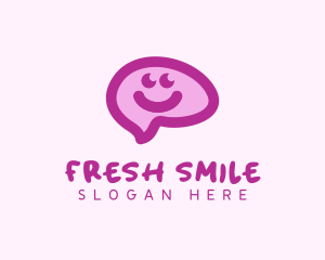 Happy Smile Brain  logo design