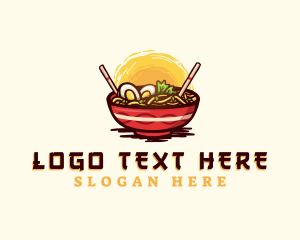 Buffet - Asian Ramen Noodles logo design