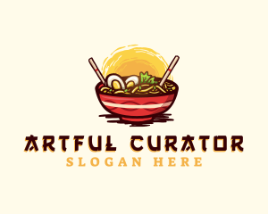 Asian Ramen Noodles logo design