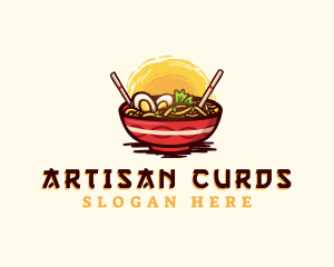 Asian Ramen Noodles logo design