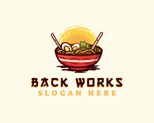 Asian Ramen Noodles logo design