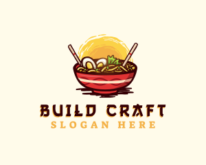 Asian Ramen Noodles logo design